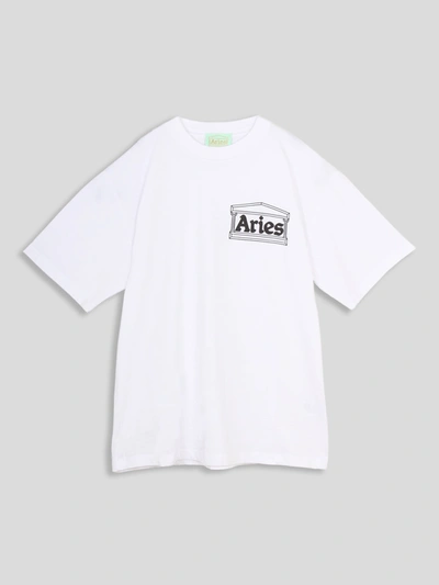 Aries Temple Ss Tee In White