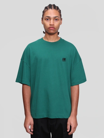Ami Alexandre Mattiussi Paris Oversize T-shirt In Green