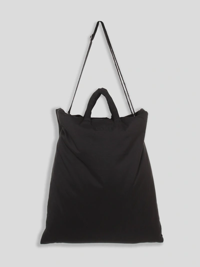 Our Legacy Big Pillow Tote In Black Recycled Poly