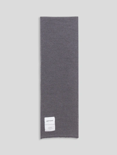 Norse Projects Scarf Tab Series In Light Grey Melange