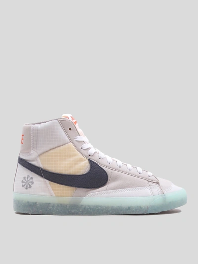 Nike Blazer Mid '77 "move To Zero" Sneakers In Cream/navy/orange