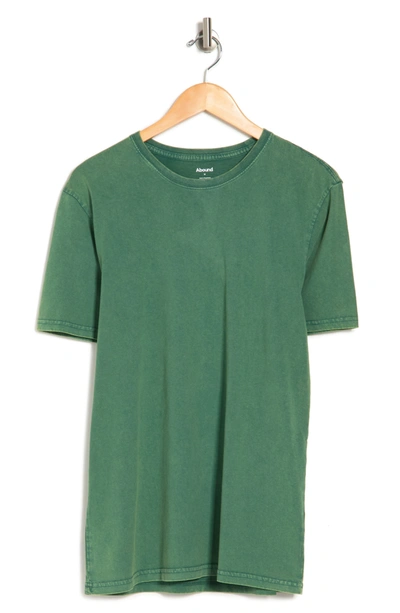 Abound Acid Wash Crew Neck T-shirt In Green Posy