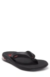 Reef Anchor Flip-flop Sandal In Black/ Red
