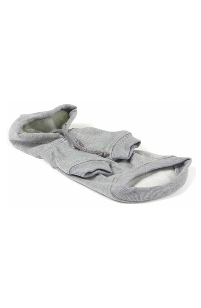 Pet Life Fashion Plush Cotton Hoodie In Grey