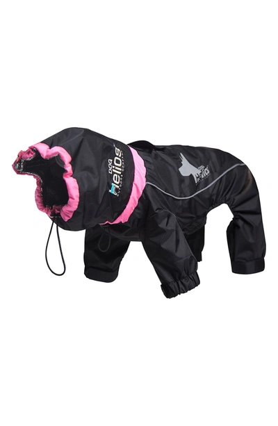 Pet Life Dog Helios ® Weather-king Ultimate Windproof Full Body Winter Dog Jacket In Black