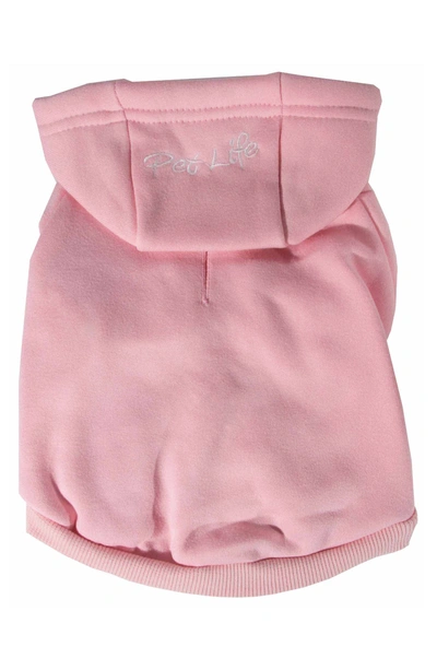 Pet Life Fashion Plush Cotton Hoodie In Pink