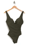 Miraclesuit ® Must Have Escape One-piece Swimsuit In Olivetta Green