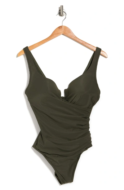 Miraclesuit ® Must Have Escape One-piece Swimsuit In Olivetta Green