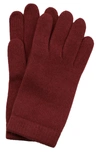 Portolano Solid Cashmere Gloves In Rum