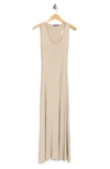 West Kei Solid Racerback Maxi Dress In Sand