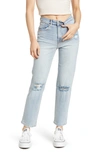 Kensie Button Fly Skinny Jeans In Pace W/ Dest
