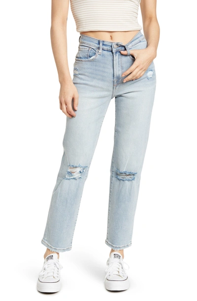 Kensie Button Fly Skinny Jeans In Pace W/ Dest