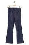 Walter Baker Lori Lamb Leather Crop Pants In Sapphire