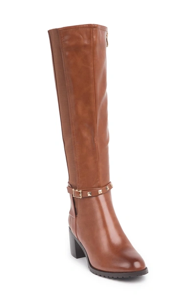Torgeis Destinee Studded Tall Boot In Camel