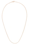 KARAT RUSH 14K ROSE GOLD PAPERCLIP CHAIN NECKLACE