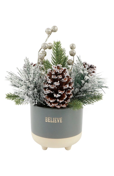 Flora Bunda Christmas Mix In Believe Decor In Grey