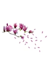 Walplus Magnolia Flower Decal Sticker Wall Decoration In Pink