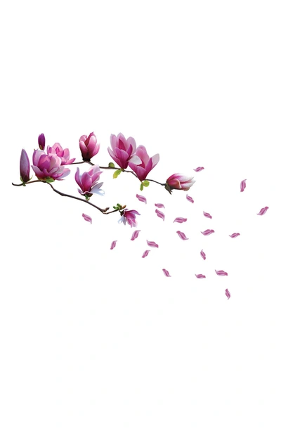 Walplus Magnolia Flower Decal Sticker Wall Decoration In Pink