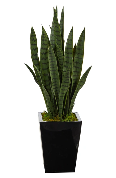 Nearly Natural 40" Sansevieria Artificial Plant In Green