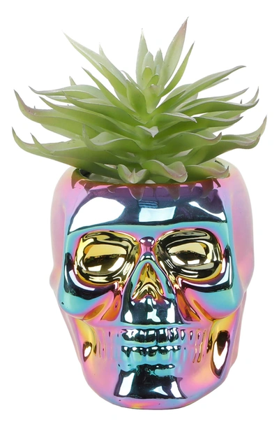 Flora Bunda Succulent In Metallic Iridescent