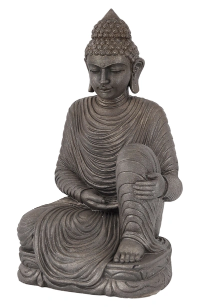 Willow Row Traditional Dark Brown Buddha Sculpture