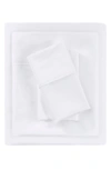 Beautyrest 700 Thread Count Tri-blend Antimicrobial 4 Piece Sheet Set In White
