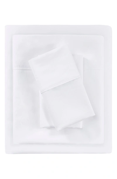 Beautyrest 700 Thread Count Tri-blend Antimicrobial 4 Piece Sheet Set In White