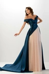 Abdo Aoude Couture Off The Shoulder Satin And Tulle Gown