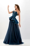 ABDO AOUDE COUTURE PEPLUM STRAPLESS GOWN,AAC22SG121-14