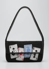 Staud Tommy Floral Shoulder Bag In House Of Cards