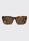 Prada Marble Acetate Butterfly Sunglasses In Black Pattern