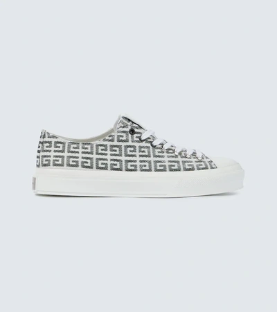 GIVENCHY CITY 4G JACQUARD SNEAKERS,P00634709