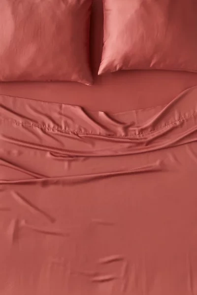 Ettitude Bamboo Sateen Sheet Set In Rust