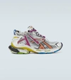 Balenciaga Men's Multicolor Mesh Runner Sneakers In Multicolor