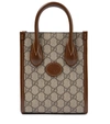 Gucci Mini Gg-canvas And Leather Tote Bag In B.eb/brown Sugar