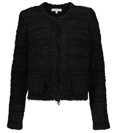 Dorothee Schumacher Bold Classic Tweed Jacket In Pure Black | ModeSens