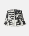 Stella Mccartney + The Beatles Get Back Printed Cotton-canvas Bucket Hat In Black & Natural