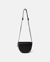 Stella Mccartney Frayme Small Flap Shoulder Bag In Black