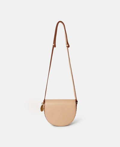 Stella Mccartney Frayme Small Flap Shoulder Bag In Blush