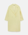 Stella Mccartney Wool Coat In Sherbet Yellow