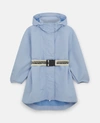 Stella Mccartney Three-quarter Jacket In Dusty Blue