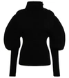 Bottega Veneta Wool Exaggerated Sleeves Sweater In Black
