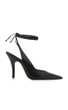 Attico Venus 105mm Leather Pumps In Black