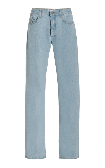 Attico Straight-leg Boyfriend Jeans In Blue