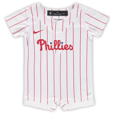 Nike Babies' Newborn & Infant  White Philadelphia Phillies Official Jersey Romper