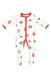 Kyte Baby Babies' Snap Footie In Pumpkin