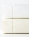 Sferra Queen 1,020tc Solid Sateen Fitted Sheet In White