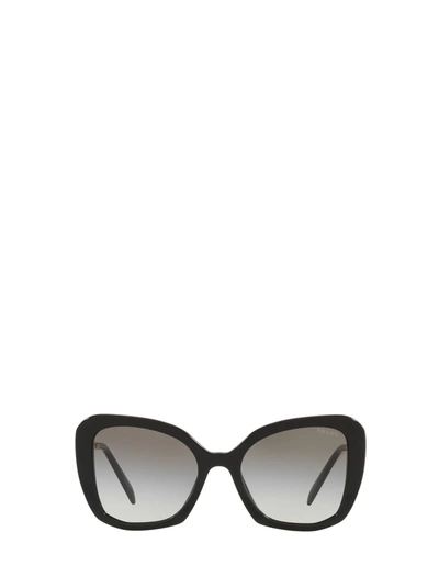 Prada Pr 02ws 1ab0a7 Cat Eye Sunglasses In Black