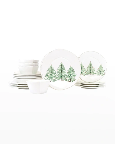 Vietri Lastra Holiday Four-piece Place Setting In Handpainted