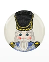 Vietri Nutcrackers Blue Dinner Plate